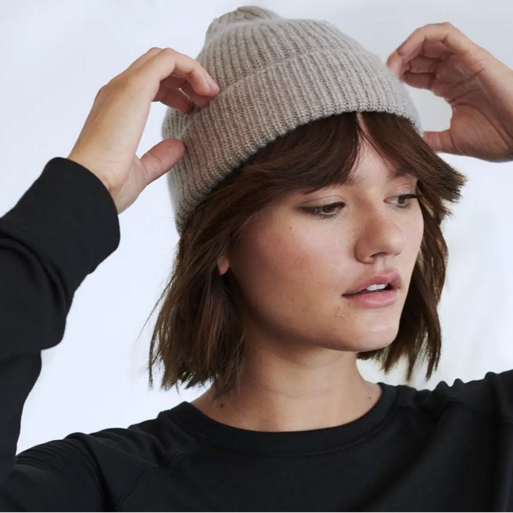 Quince Mongolian Cashmere Beanie Hat and Gloves Set